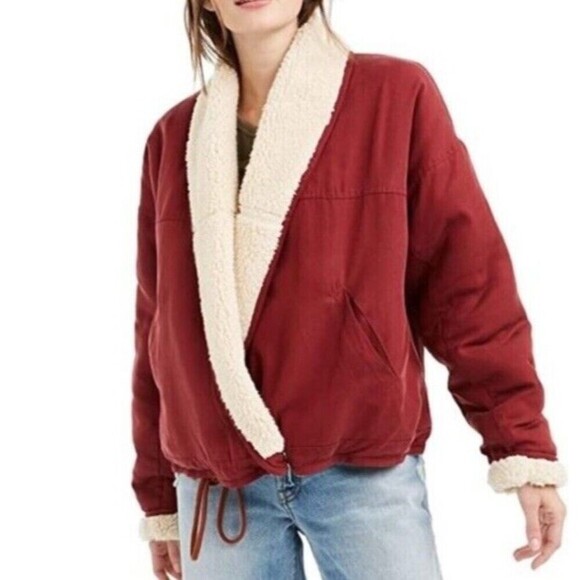 Free People Jackets & Blazers - Free People Movement Mix It Up Jacket Womens Size Xs Oversized Sherpa